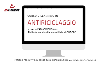 Novità antiriciclaggio - Corso e-learning