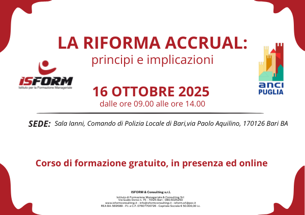 riforma accrual