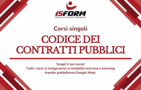 corsi singoli codice dei contratti pubblici