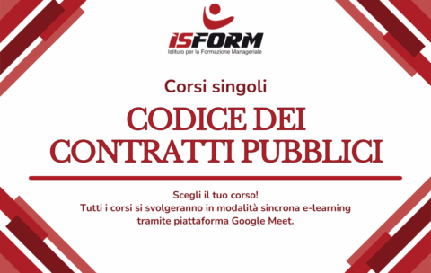 corsi singoli codice dei contratti pubblici
